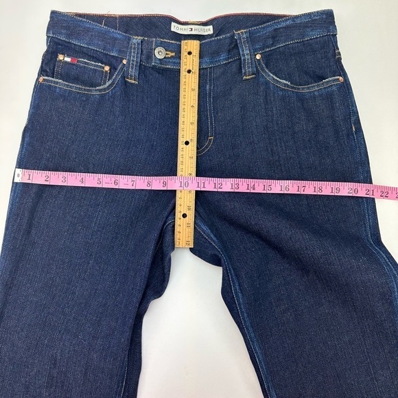 Tommy Hilfiger Straight Leg Jeans Size 12 Dark Wash Denim - Picture 13 of 15